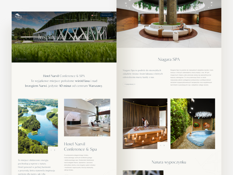 Hotel Narvil 🌳 clean components design experience interface landing lp typography ui ui elements ux visual web webdesign website