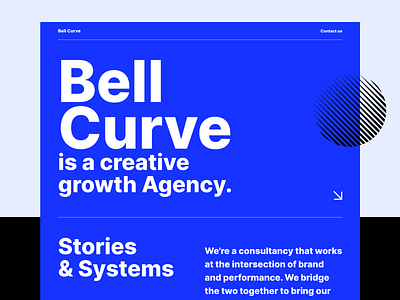 Bell Curve — Landing page bold clean components design experience growth interface landing lp shapes swiss swiss style typography ui ui elements ux visual web webdesign website