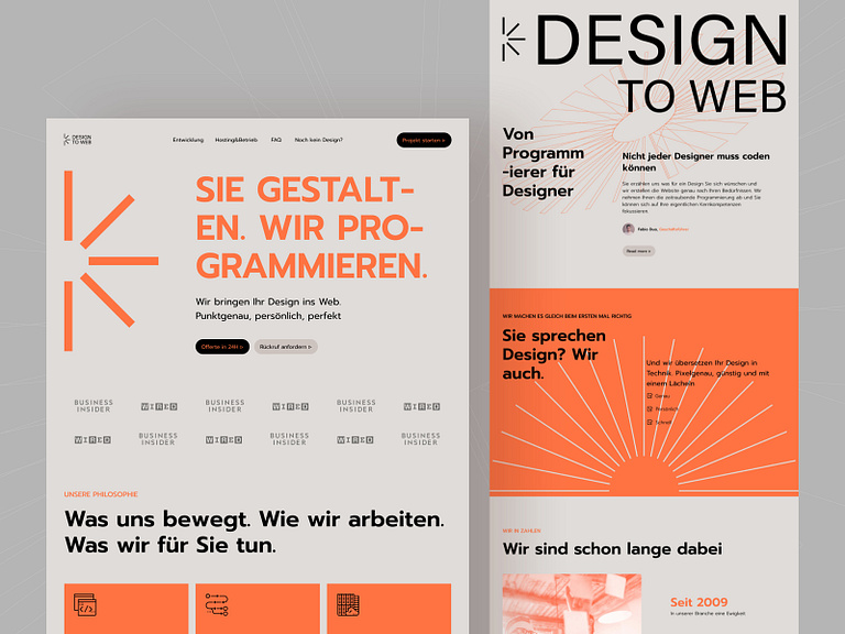 DesignToWeb — Website by Szymon Michalczyk for tonik on Dribbble