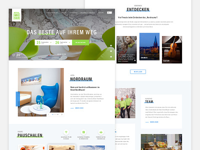 Hotel Nordraum 🍏 clean design hotel landing landing page ui web webdesign