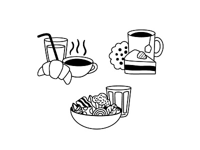 Meals illustration doodles draft food food illustration illustration menu restaurant