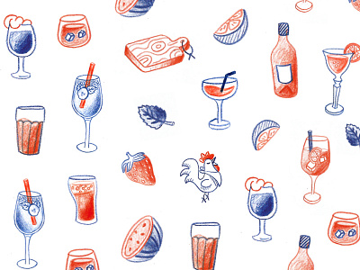 Illustration for Victor & Charly's menu