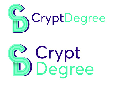 CryptDegree Logo concept logo