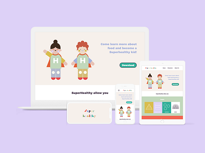 SuperHealthy - Website and App for Social Good adobexd ui ux