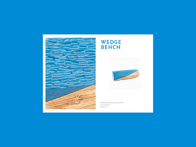 Bullett Editions: Catalogue Spread blue booklet brand design catalogue design colour craft design furniture minimal print typography