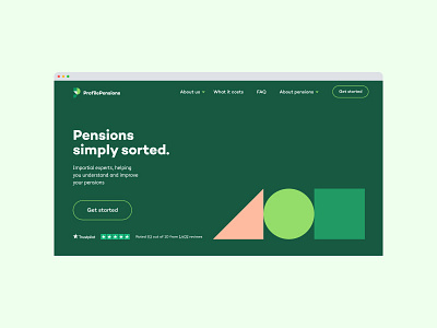 Profile Pensions: Homepage Redesign branding design fin tech graphic pensions ui web
