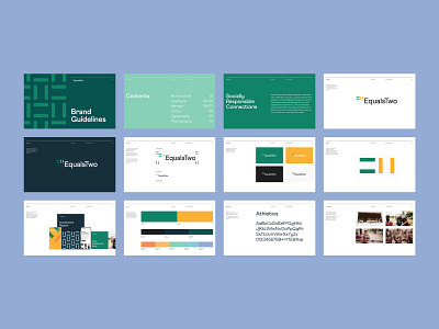 EqualsTwo: Brand Guidelines branding charity design graphic visual identity