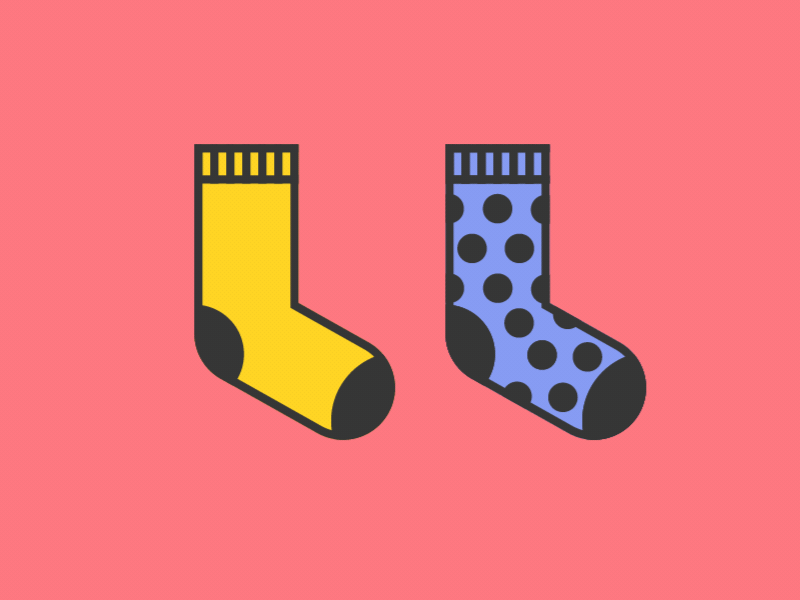 World Down's Syndrome Day! animated animated gif gif graphic design loop mograph motion motion design socks