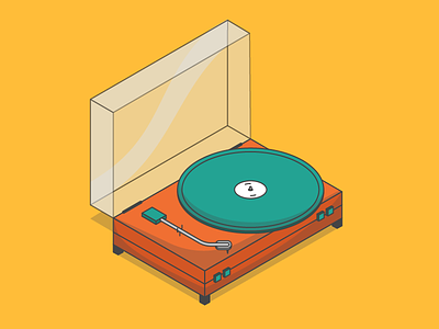Record Player design drawing illustration record record player vector vinyl