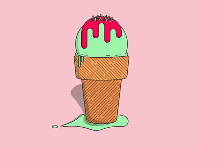 Ice Cream cone design drawing ice cream ice cream cone illustration vector
