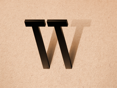 The Letter W abc black brown fontfront letter type type fight typography w