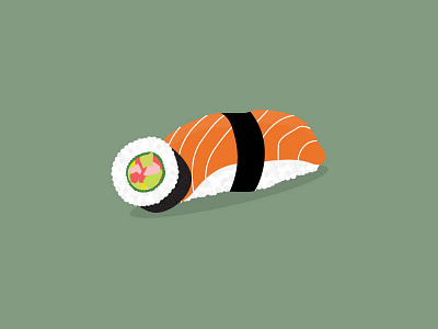Sushi rice sushi texture vector