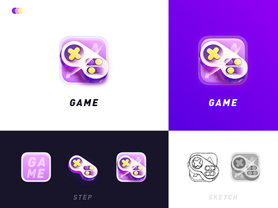 GAME animage app application branding design icon ui