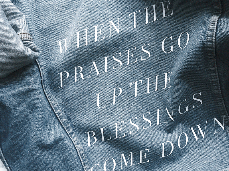 Type on Denim Jackets clothing denim didot typography