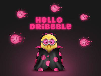 Hello Dribbble dribbble minions