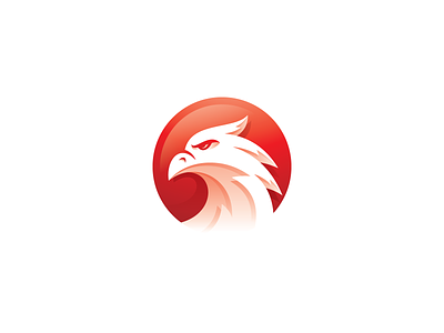 Falcon animal bird bird logo design eagle falcon gradient hawk head icon illustration logo modern