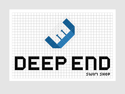 DEåDeep End Swim Shop logo negativespacelogo sport