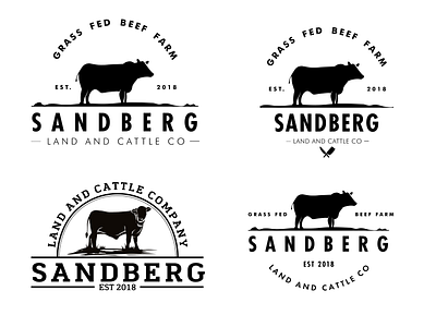 Cattle farm logo design
