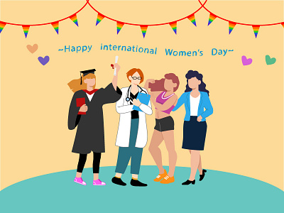 Women's Day illustration lady women