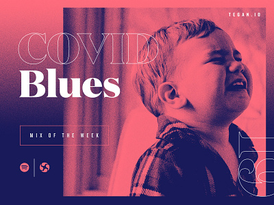 We got the blues. agency blue branding covid crying dallas design digital illustration marketing mix music red spotify studio texture