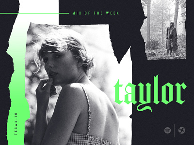 Taylor agency black white music neon paper playlist spotify studio taylor swift torn