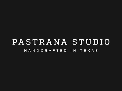 Pastrana Studio black simple studio texas white wood wordmark