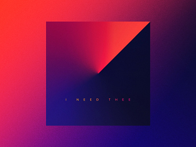 I Need Thee album art clock diagonal fade gradient music noise orange time transition