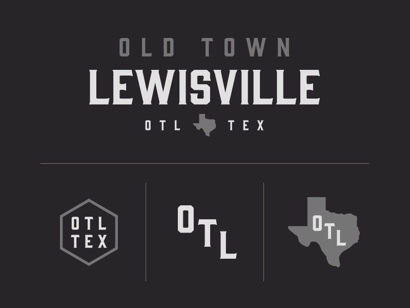 Texas Forever serif type neighborhood state grey white black texas branding