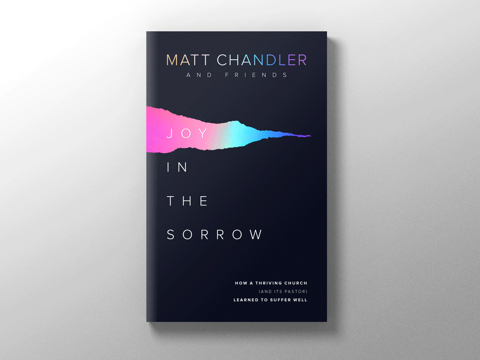 Joy in the Sorrow black book branding cover cover art cover design foil stamp gradient holographic joy sorrow website