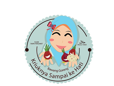 Bagor Ayu bawang goreng bussiness food garlic logo