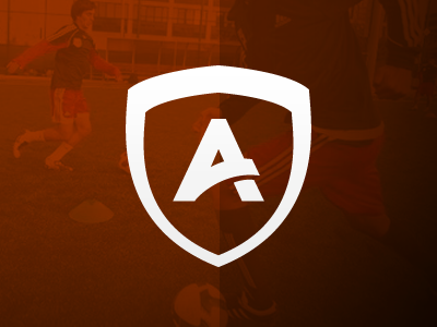 The Athlete Lounge logo logo insignia orange sport athlete soccer football field