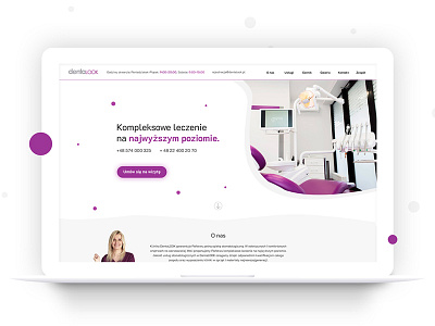 Dentalook dentist design digital illustration minimalism typography ui ux web webdeisgn website woman