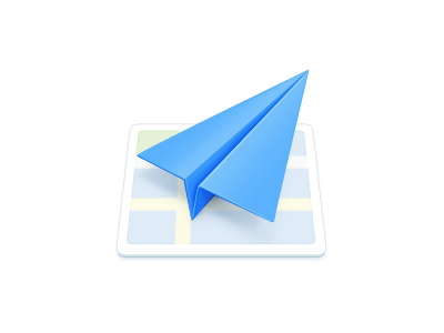 Amap blue icon map plane smartisan