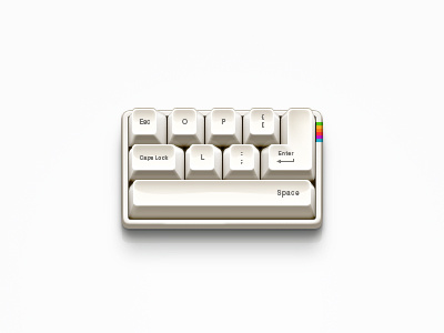 Mini Keyboard apple keyboard photoshop retro