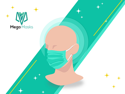 Mega Mask design illustration logo photography ui