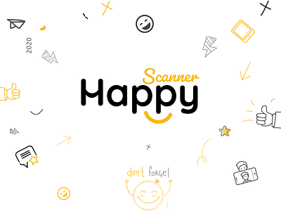 Happy Scanner logo Design