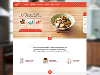 Kochhaus Recipes UI/UX barcelona berlin concept datepicker interaction navigation ui user experience user interface design ux