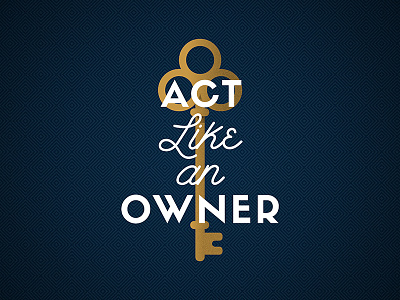 Act Like an Owner typography