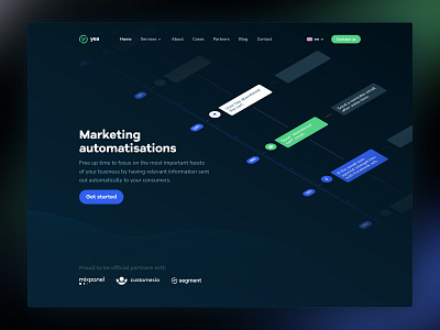 Landing Page for YEA Personalize branding design desktop flat graphic design illustration interfaces landing logo marketing minimal ui web website