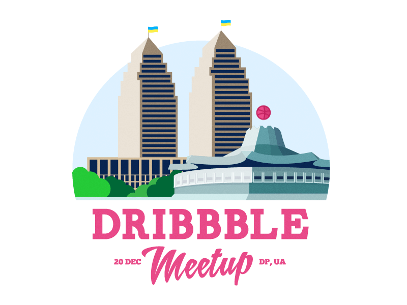 Dnepr Dribbble Meetup animation app city dev dnepr dnipropetrovsk gif meetup mobile ui ukraine yalantis