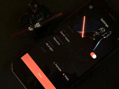 Star Wars open source for iOS and Android ae android app gif github ios jedi material mobile starwars transition ui