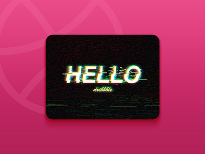 Hello Dribbble dribbble family first font game handle hello invite pink shot thanks