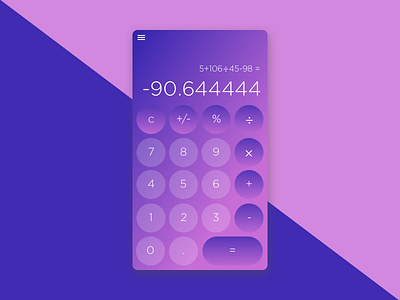 DailyUI#004 - Calculator calculator dailyui dailyui004 design gotham ui