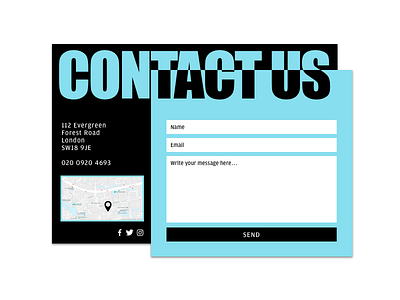 DailyUI#028 - Contact Us