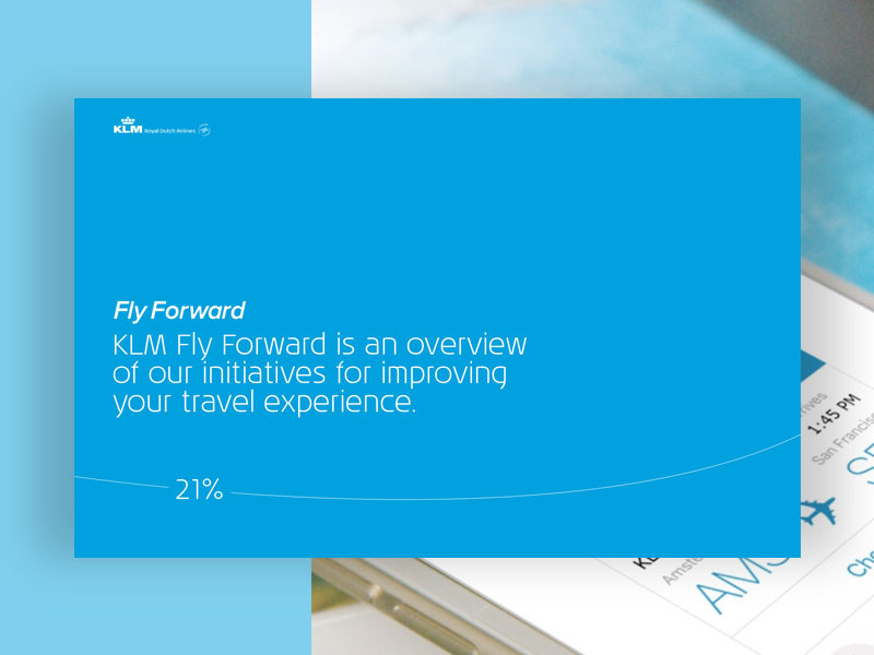 Digital Design to Klm - Fly Forward design digital ui ux interface