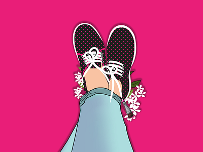 Shoe _vector_illustration art artist brush character design drawing freedom graphicdesign identity illustrative outline painting shoes sneakers texture vector