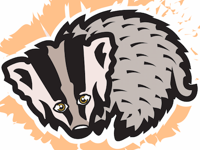 Badger! animal badger mascot