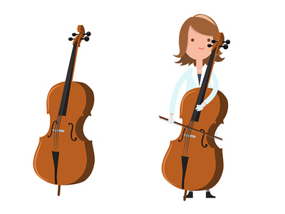 The cello player 2d 2dart cello character character art character concept character creation character design character study concept design designmatters flat flat design francescatabasso illustration illustrator illustrator art motion art vector