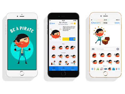 Be a Pirate - Sticker pack 2d 2dart character character art character concept character creation character design design designmatters flat flat design francescatabasso illustration illustrator illustrator art sticker art sticker design sticker pack sticker set vector