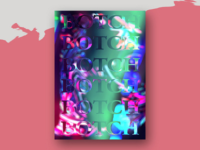 Poster Design | BOTCH colourful design edinburgh paint painting poster type